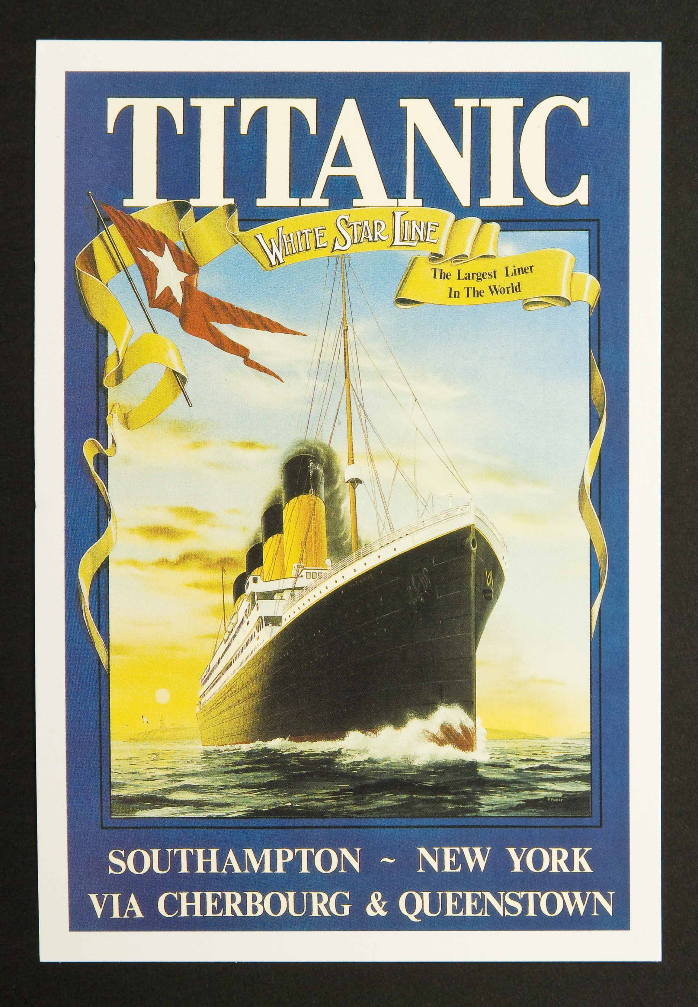Titanic - White Star Line Sunrise A3 Poster - Click Image to Close